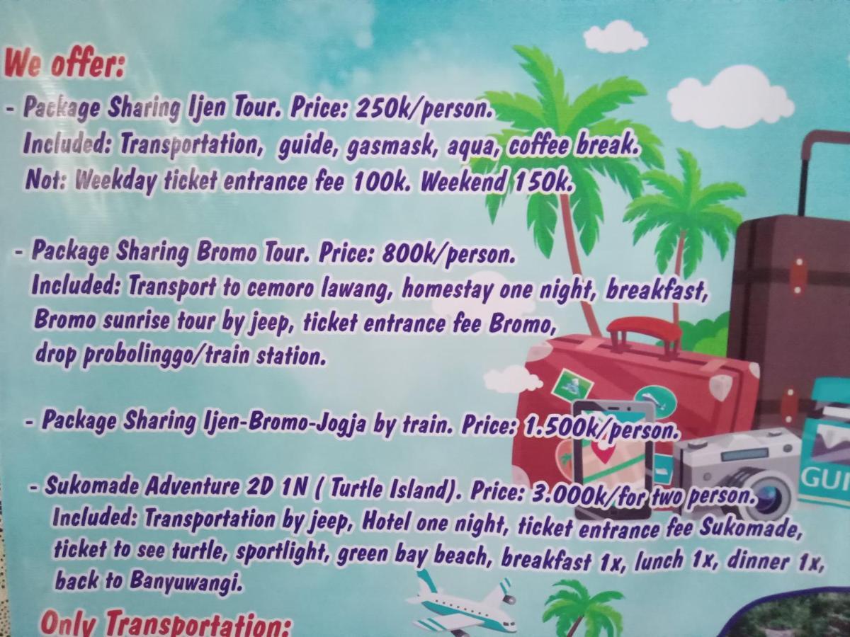 Dannu'S Homestay Ijen And Bromo Tour 바뉴왕기 외부 사진